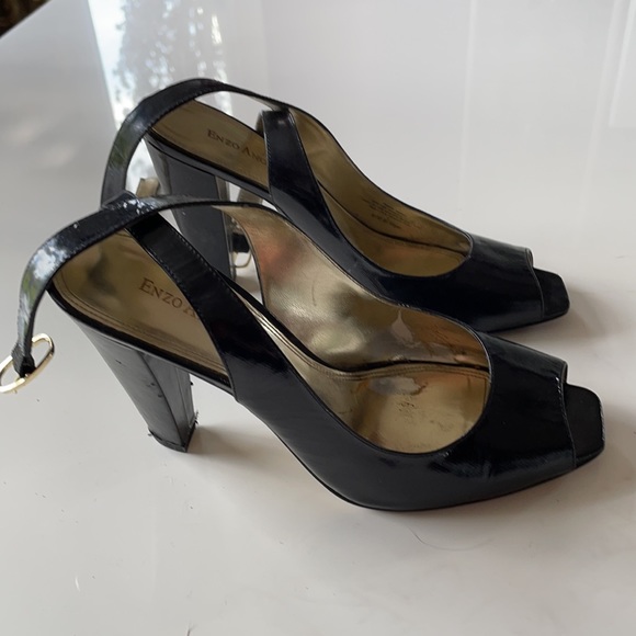 Enzo Angiolini Size 8 Black Ankle Strap-let heel - Picture 2 of 2